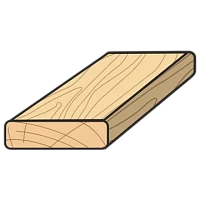Доска строганая 28мм с фаской на углах