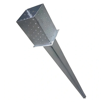 картинка Забивное основание для столбов из бруса 100*100*900мм (высота стакана 150мм) оц.сталь от магазина Пиломатериалы Чайковский