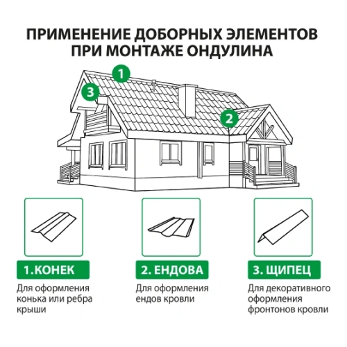 картинка Конек черепица ондулин серый графит 0,9*0,36м от магазина Пиломатериалы Чайковский