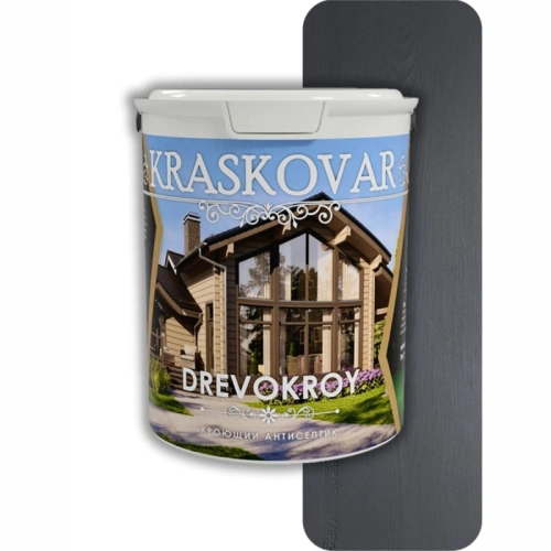 картинка Красковар Антисептик кроющий 2л (RAL 7024 графит) от магазина Пиломатериалы Чайковский