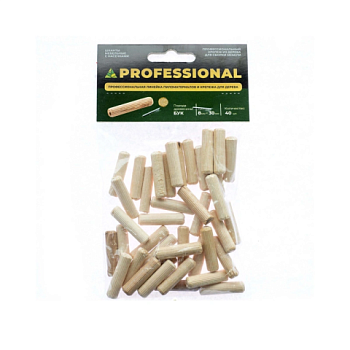 картинка Шкант мебельный ПРОФЕССИОНАЛ 8*30мм бук (40шт/уп) от магазина Пиломатериалы Чайковский