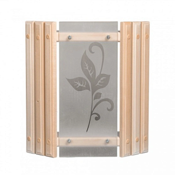 картинка Абажур настенный со стеклянной вставкой №1 от магазина Пиломатериалы Чайковский