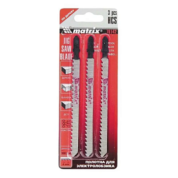 картинка Пилки для лобзика Matrix 75*2,5мм 78141 (3шт/уп) от магазина Пиломатериалы Чайковский