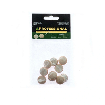 картинка Заглушка на отверстие ПРОФЕССИОНАЛ сфера D16мм береза (10шт/уп) от магазина Пиломатериалы Чайковский