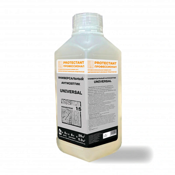 картинка Антисептик универсальный ПРОФЕССИОНАЛ Universal для наружных и внутренних работ, концентрат 1:5 1л от магазина Пиломатериалы Чайковский