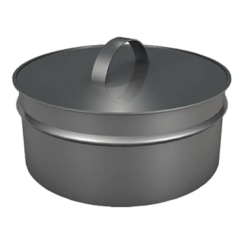 картинка Заглушка ревизии сэндвич D115/200 нерж.сталь 430-0.5мм от магазина Пиломатериалы Чайковский