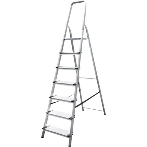 картинка Стремянка алюминиевая Новая Высота 7 ступеней от магазина Пиломатериалы Чайковский