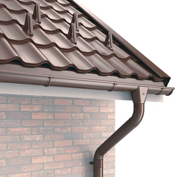 картинка Желоб водосточный ПВХ шоколад 3м от магазина Пиломатериалы Чайковский