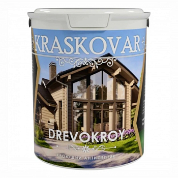 картинка Красковар Антисептик кроющий 0,9л (RAL 1015 слоновая кость) от магазина Пиломатериалы Чайковский