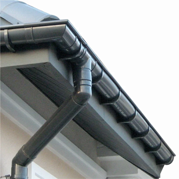 картинка Желоб водосточный ПВХ графит 3м от магазина Пиломатериалы Чайковский