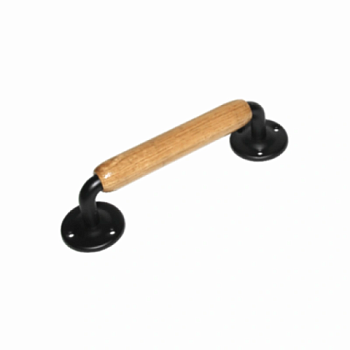 картинка Ручка декоративная Домарт мод.13 черная 220мм дуб от магазина Пиломатериалы Чайковский