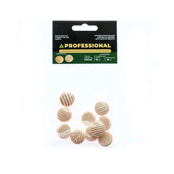 картинка Заглушка на отверстие ПРОФЕССИОНАЛ сфера D16мм сосна (10шт/уп) от магазина Пиломатериалы Чайковский