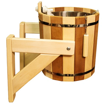 картинка Ведро обливное Русский душ комбинированное с металлической вставкой 15л от магазина Пиломатериалы Чайковский