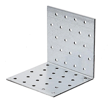 картинка Уголок крепежный 90° оцинкованный 100*100*100*2мм от магазина Пиломатериалы Чайковский