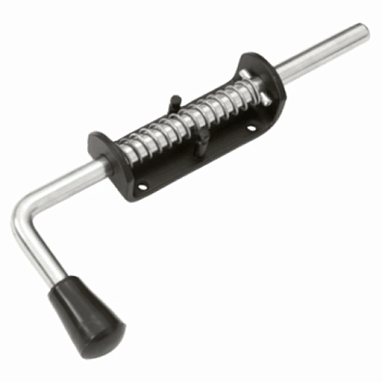 картинка Засов пружинный 250мм черный Домарт от магазина Пиломатериалы Чайковский