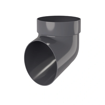 картинка Колено сливное ПВХ 72° графит от магазина Пиломатериалы Чайковский