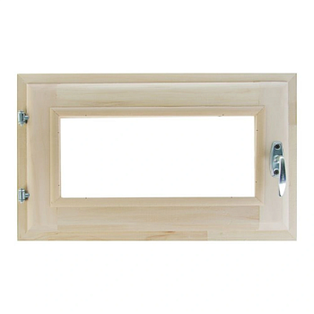 картинка Форточка банная 300*500мм липа (стеклопакет, фурнитура в сборе) от магазина Пиломатериалы Чайковский