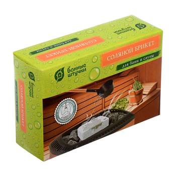 картинка Соляной брикет 1300г для бани и сауны Банные штучки от магазина Пиломатериалы Чайковский