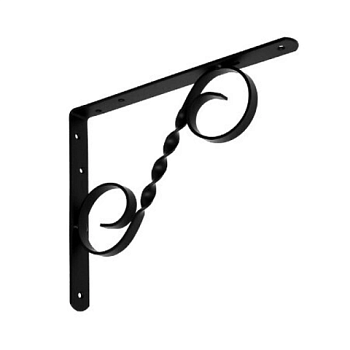 картинка Кронштейн фигурный 200*250мм черный мод.3 ДОМАРТ от магазина Пиломатериалы Чайковский