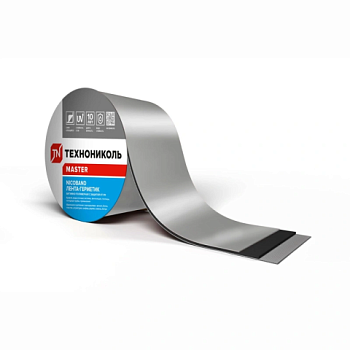 картинка Самоклеящаяся герметизирующая двухсторонняя лента Технониколь Nicoband серебристая 100мм*3м от магазина Пиломатериалы Чайковский
