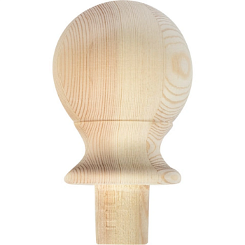 картинка Накладка на столб круглая 100мм Сосна сорт Экстра сращенная от магазина Пиломатериалы Чайковский