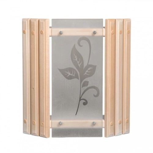 картинка Абажур настенный со стеклянной вставкой №1 от магазина Пиломатериалы Чайковский