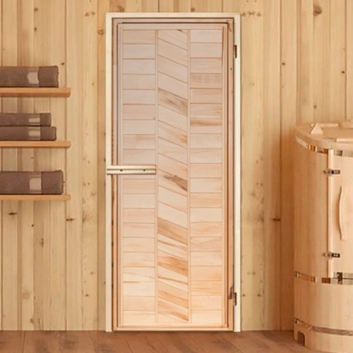 картинка Дверь глухая Зигзаг липа 1700*700мм сорт В от магазина Пиломатериалы Чайковский