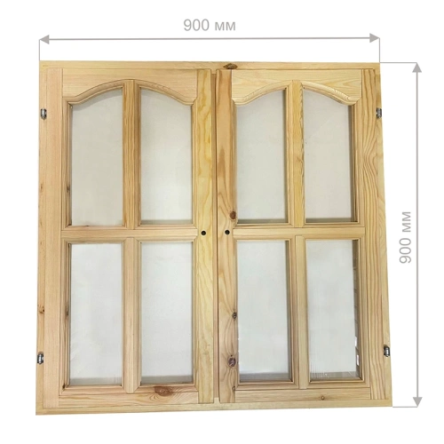 картинка Окно верандное полуарочное 900*900*50мм от магазина Пиломатериалы Чайковский