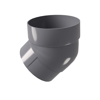 картинка Колено трубы ПВХ 45° графит от магазина Пиломатериалы Чайковский