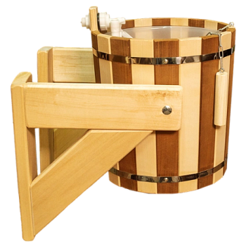 картинка Ведро обливное Русский душ комбинированное с пластиковой вставкой 13л от магазина Пиломатериалы Чайковский