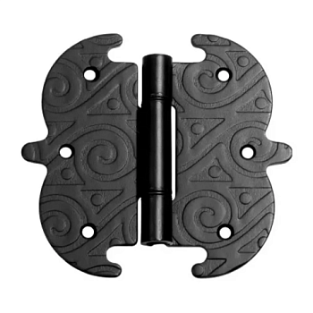 картинка Петля фигурная кованая 130*140мм черная серия Ярославль от магазина Пиломатериалы Чайковский