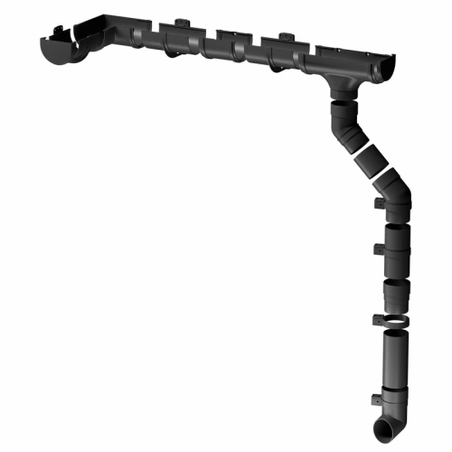 картинка Желоб водосточный ПВХ графит 3м от магазина Пиломатериалы Чайковский