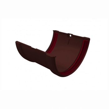 картинка Соединитель желоба ПВХ шоколад от магазина Пиломатериалы Чайковский