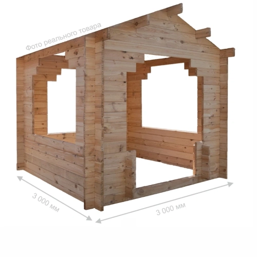 картинка Беседка "Летняя" 3*3м (стенокомплект, стропила) от магазина Пиломатериалы Чайковский
