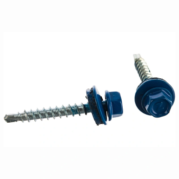 картинка Саморезы кровельные 4,8*35мм RAL 5005 (синий) металл/дерево от магазина Пиломатериалы Чайковский