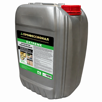 картинка Антисептик невымываемый ПРОФЕССИОНАЛ EXTREME для агрессивной среды, готовый состав, зеленый 10л от магазина Пиломатериалы Чайковский