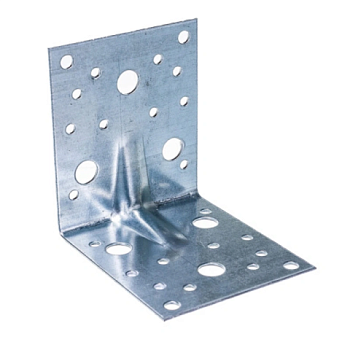 картинка Уголок крепежный усиленный 105*105*90*2мм оцинкованный от магазина Пиломатериалы Чайковский