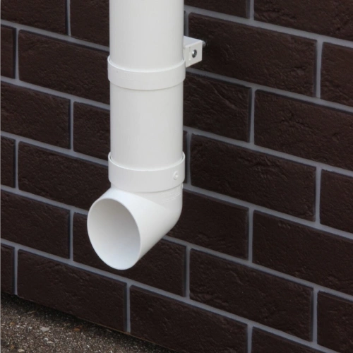 картинка Хомут крепления трубы ПВХ белый от магазина Пиломатериалы Чайковский