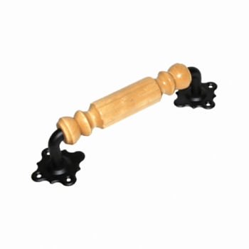 картинка Ручка декоративная Домарт мод. 10 черная 250мм береза от магазина Пиломатериалы Чайковский