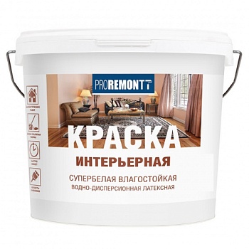 картинка ВДАК интерьерная влагостойкая супербелая Proremontt 3кг от магазина Пиломатериалы Чайковский