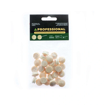 картинка Заглушка на отверстие ПРОФЕССИОНАЛ сфера D12мм осина (30шт/уп) от магазина Пиломатериалы Чайковский