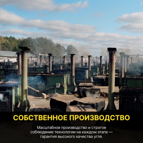 картинка Уголь березовый Отборный 3 кг от магазина Пиломатериалы Чайковский