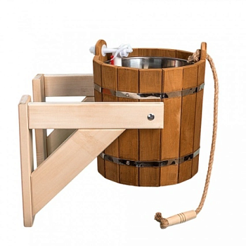 картинка Ведро обливное Русский душ термолипа с металлической вставкой 12л от магазина Пиломатериалы Чайковский