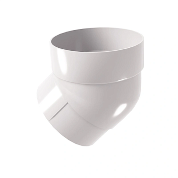 картинка Колено трубы ПВХ 45° белое от магазина Пиломатериалы Чайковский