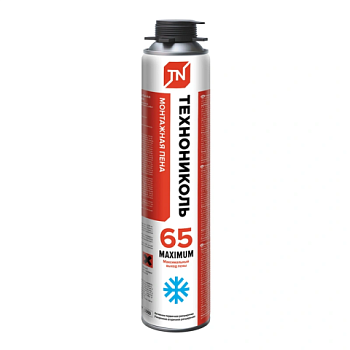 картинка Монтажная пена Технониколь Maximum 65л профессиональная всесезонная от магазина Пиломатериалы Чайковский