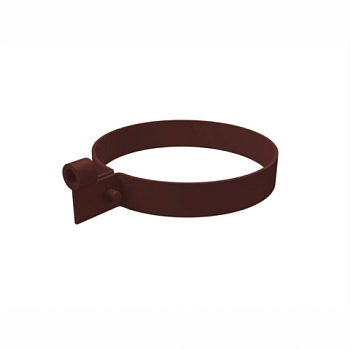 картинка Хомут крепления трубы ПВХ шоколад от магазина Пиломатериалы Чайковский