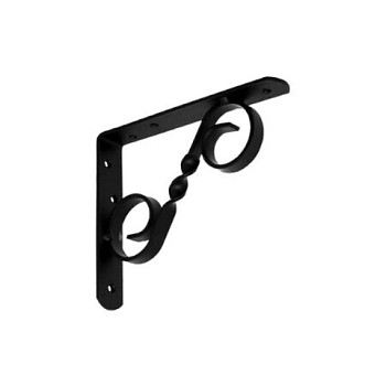 картинка Кронштейн фигурный 125*150мм черный мод.3 ДОМАРТ от магазина Пиломатериалы Чайковский