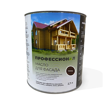 картинка Масло для Фасадов ПРОФЕССИОНАЛ Каштан (НК-76) 2,7л от магазина Пиломатериалы Чайковский