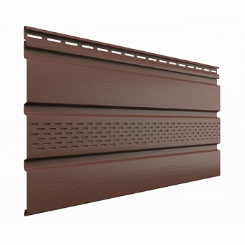 картинка Cофит ПВХ с центральной перфорацией 340*3000мм каштан от магазина Пиломатериалы Чайковский