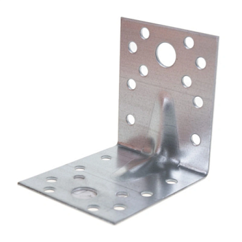 картинка Уголок крепежный усиленный 70*70*55*2мм оцинкованный от магазина Пиломатериалы Чайковский